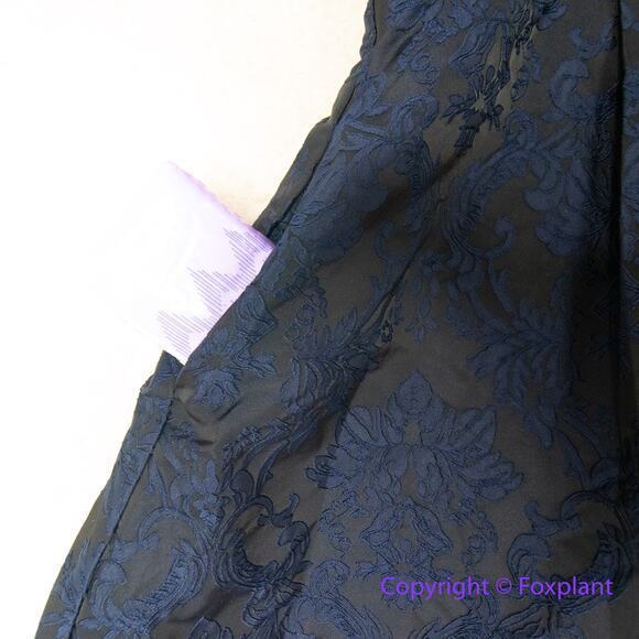 New! City Chic Ornate Dress in black lace and navy jacquard, plus size 24 - Picture 12 of 16